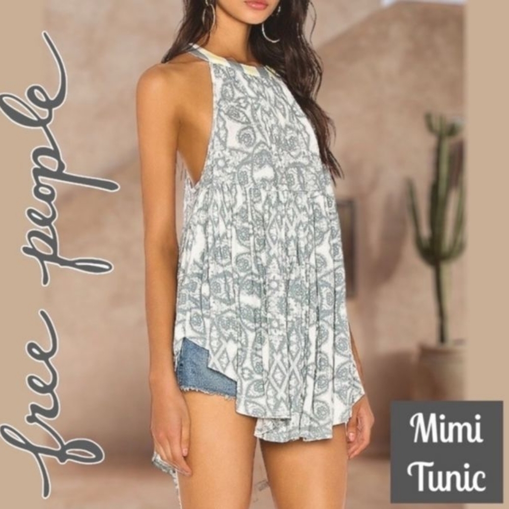 Free People Tunic Ivory Combo Medium - Picture 7 of 16